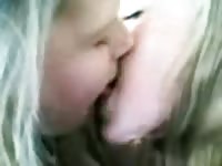 Incest twin sisters kissing on cam