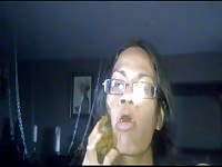 Whore showered herself with poop