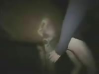 Late night horse dick suckign with whore