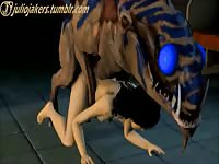 Dinosaur fucking a slut hentai beastiality