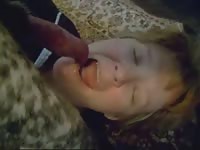 MILF loving her animal sex toy
