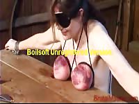 MILF having her tits bruised