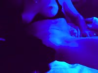 Amateur beast tubes with a dog