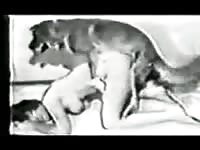 Homemade dog sex with his matured owner 