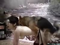 Pretty petite chick force beastiality sex
