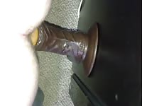 Amateur masturbation with anal sex toy