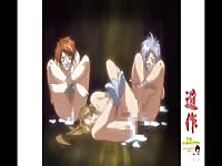 Three tied up hentai babes cum so hard