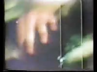 Busty slut jacking off a dog