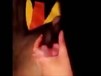 Teen whore enjoys jacking off dog