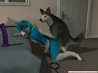 Blue dog got banged cartoon beastiality
