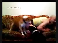Grandpa got dogstyled by his pet porn