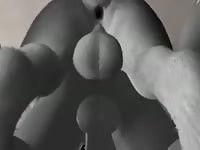 Threesome of horny animals beastiality cartoon