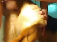 Furry pet zoopussy got banged hard