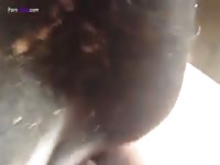 Beastiality lover man screws a horny black animal