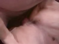 Tight dog pussy got wrecked by pervert slut