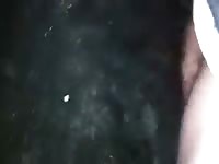 Gay gives a dog an anal sex