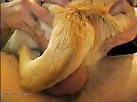 Pet dog rides man's dick homemade beastiality