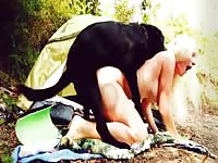 Blonde slut had teen animal sex