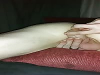 Amateur gay masturbating his ass hole