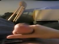 Big boy jerking off his cock