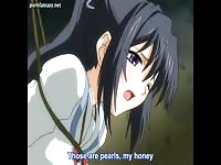 Manga babe gets tied up and gangbanged