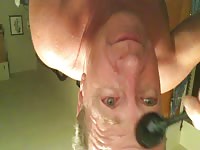 Gay man swallowing cum